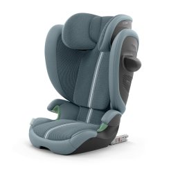 CYBEX Gold Kinder-Autositz Solution G2 Plus, Ab ca. 3 bis 12 Jahre (100 - 150 cm), Max. 50 kg, Für Autos mit und ohne ISOFIX, Stormy Blue (Blau)
