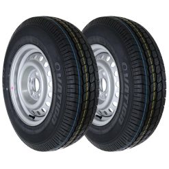The Drive 2 Kompletträder für Anhänger 185R14 C 104/102N M+S auf 5,5Jx14H2 Felge 5x112 ET30 | Reifen | Rad | Wohnwagen | Reifen mit Felge